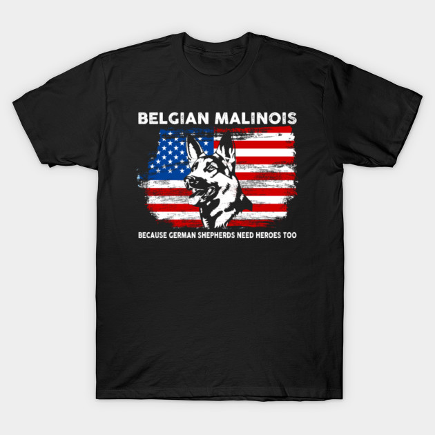 Belgian Malinois American Flag T Shirt Dog Gift Belgian Malinois T Belgian Malinois American Flag T Shirt Dog Gift Belgian Malinois T